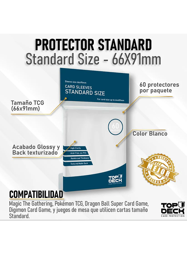 Protectores Esenciales | TOPDECK Standard 66x91mm 1