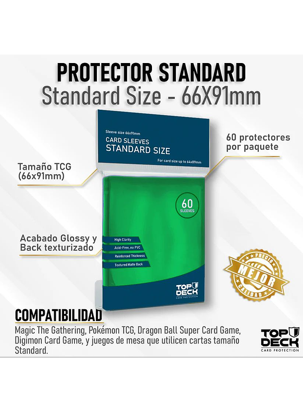 Protectores Esenciales | TOPDECK Standard 66x91mm 2