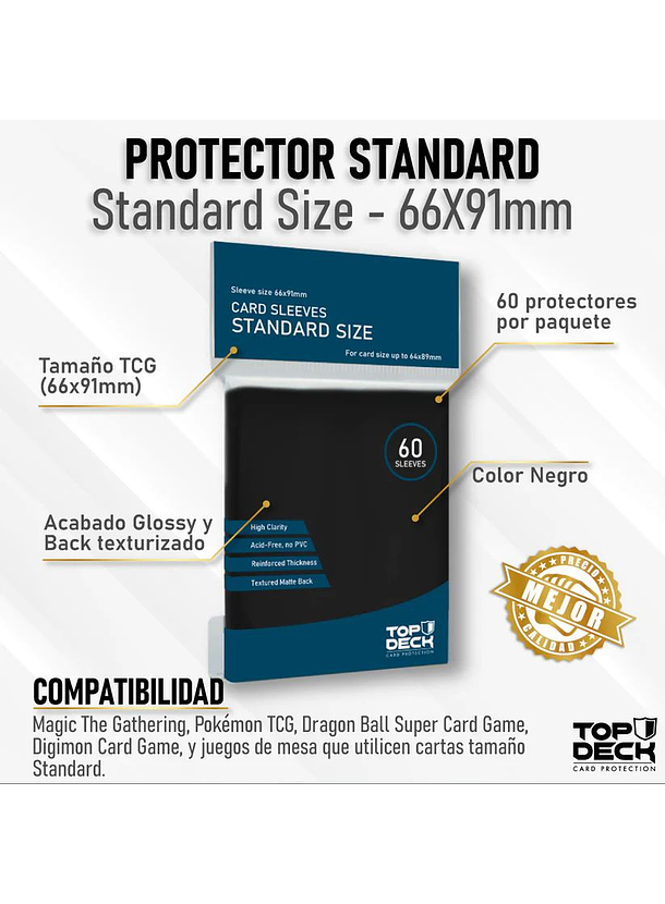 Protectores Esenciales | TOPDECK Standard 66x91mm 3