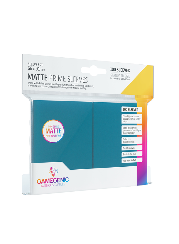 GG BGG Sleeves Matte Prime Sleeves - Blue (100) 66x91mm 