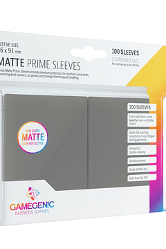 GG BGG Sleeves Matte Prime Sleeves - Dark Grey (100) 66x91mm