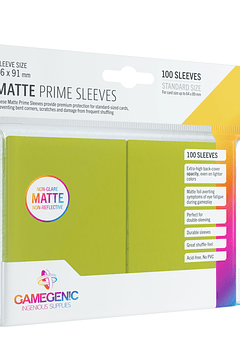 GG BGG Sleeves Matte Prime Sleeves - Lime 66x91mm (100) 