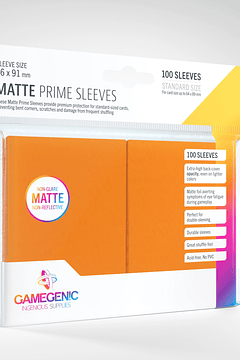 GG BGG Sleeves Matte Prime Sleeves - Orange 66x91mm (100) 
