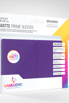 GG BGG Sleeves Matte Prime Sleeves - Purple 66x91mm (100) 