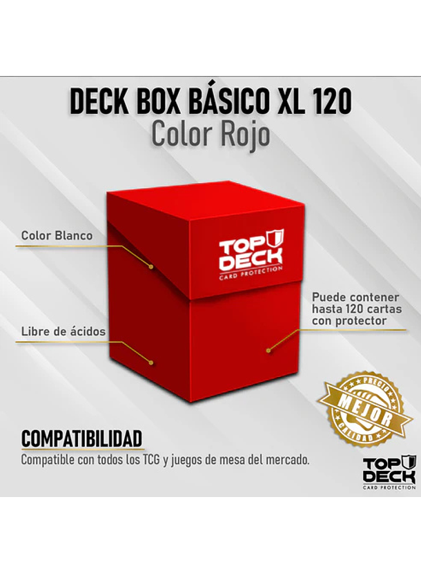 Portamazos Esencial | TOPDECK XL 120 Rojo 