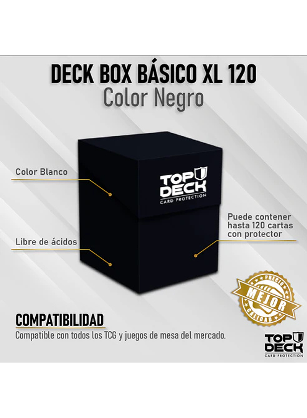 Portamazos Esencial | TOPDECK XL 120 Negro 