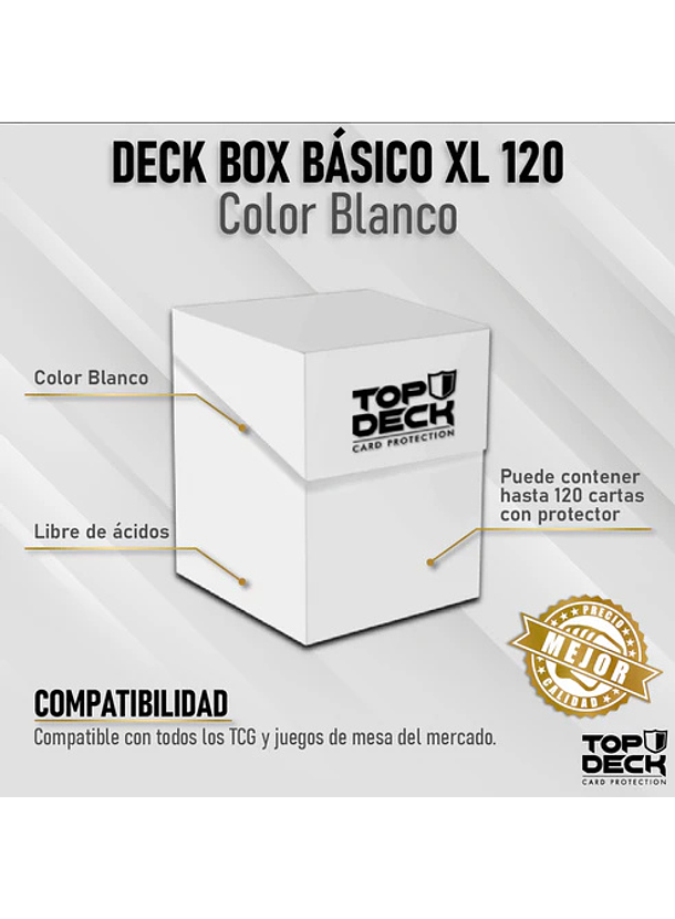 Portamazos Esencial | TOPDECK XL 120 Blanco 