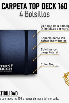 Carpeta Esencial | TOPDECK 160 Color Negro