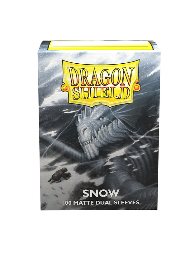 Sleeves Standar Size Matte Dual 100 - Snow 1