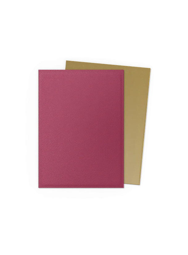 Sleeves Standar Size Matte Dual 100 -25th Special Edition Pomegranate/Gold 2