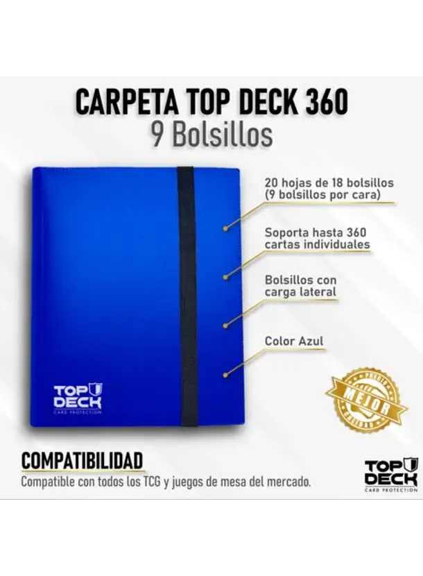 Carpeta Esencial | TOPDECK 360 Color Azul 
