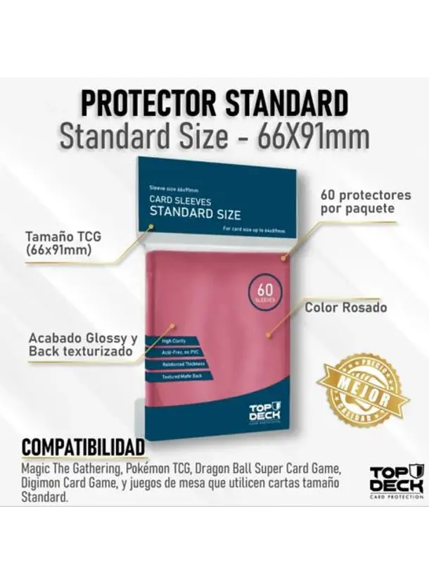Protectores Esenciales | TOPDECK Standard 66x91mm 6