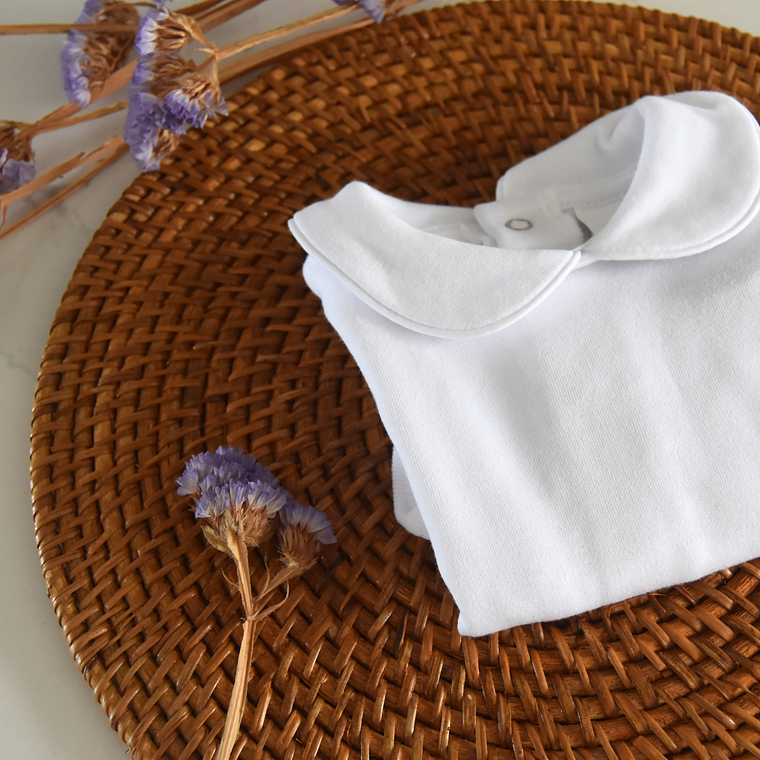 Body com gola cardado Unissexo - Branco 2