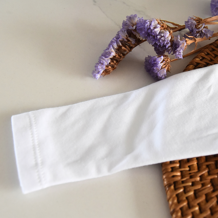 Body com gola cardado Unissexo - Branco 5