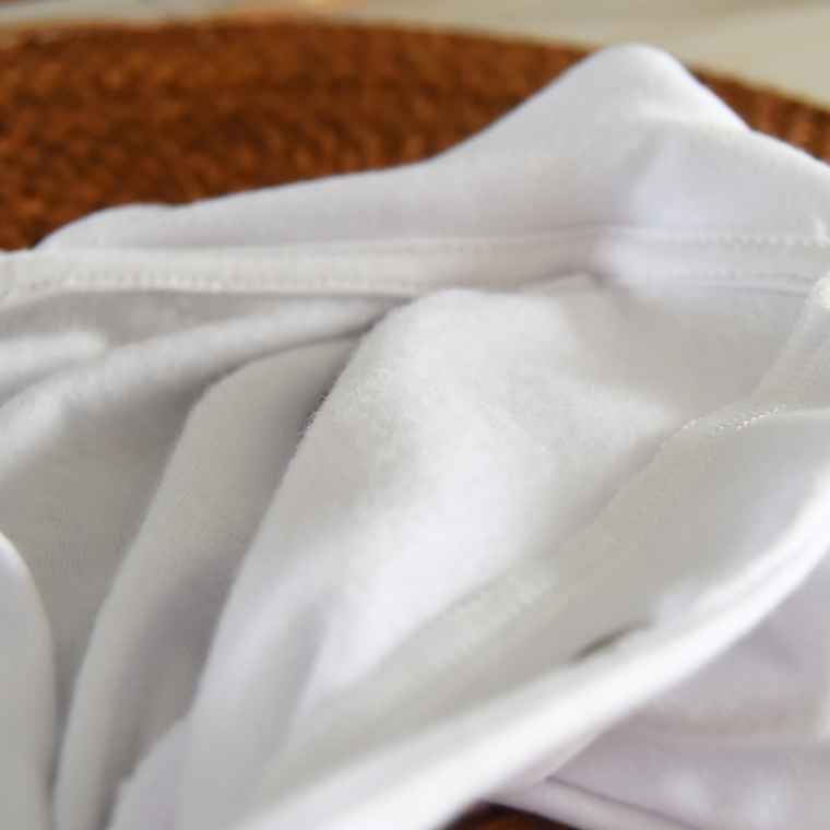 Body com gola cardado Unissexo - Branco 6