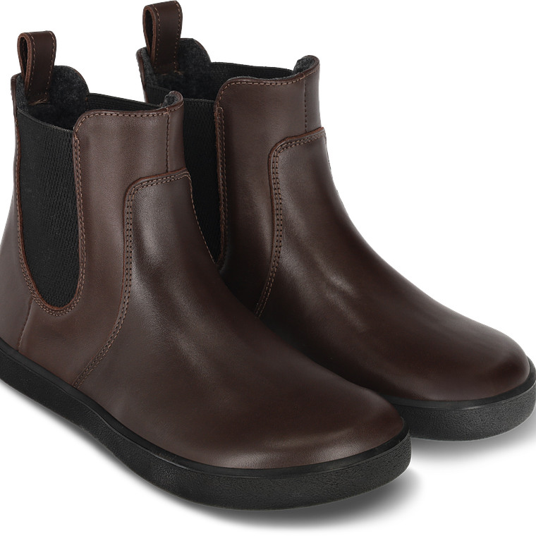 Botas de Mulher Barefoot - Entice Neo da Be Lenka - Castanhas com Sola preta 2