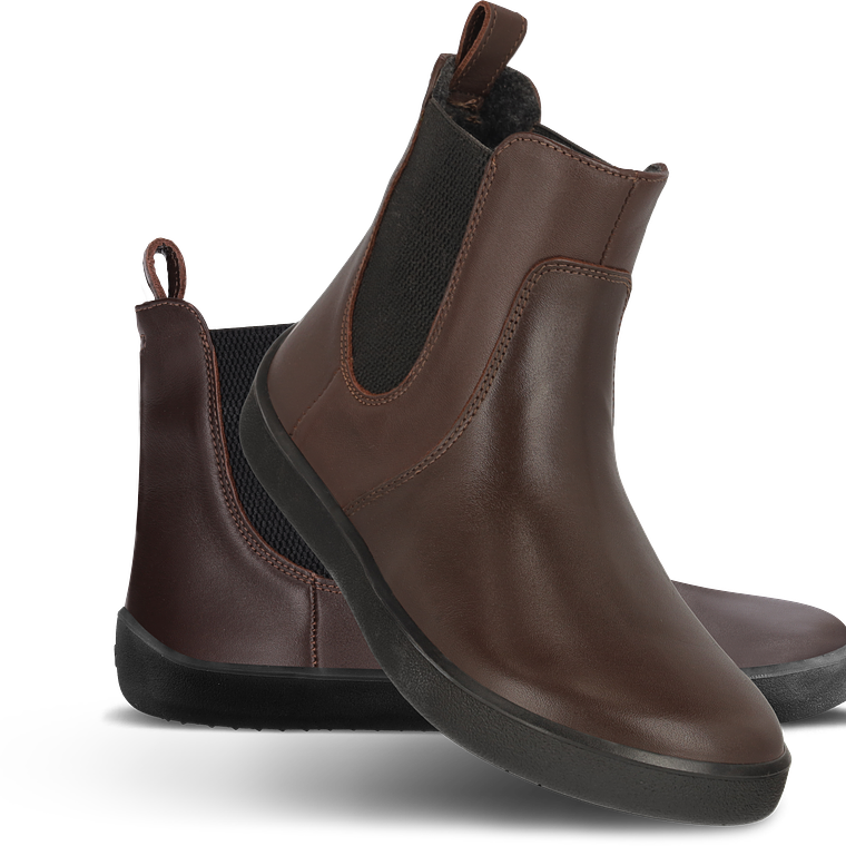 Botas de Mulher Barefoot - Entice Neo da Be Lenka - Castanhas com Sola preta 1