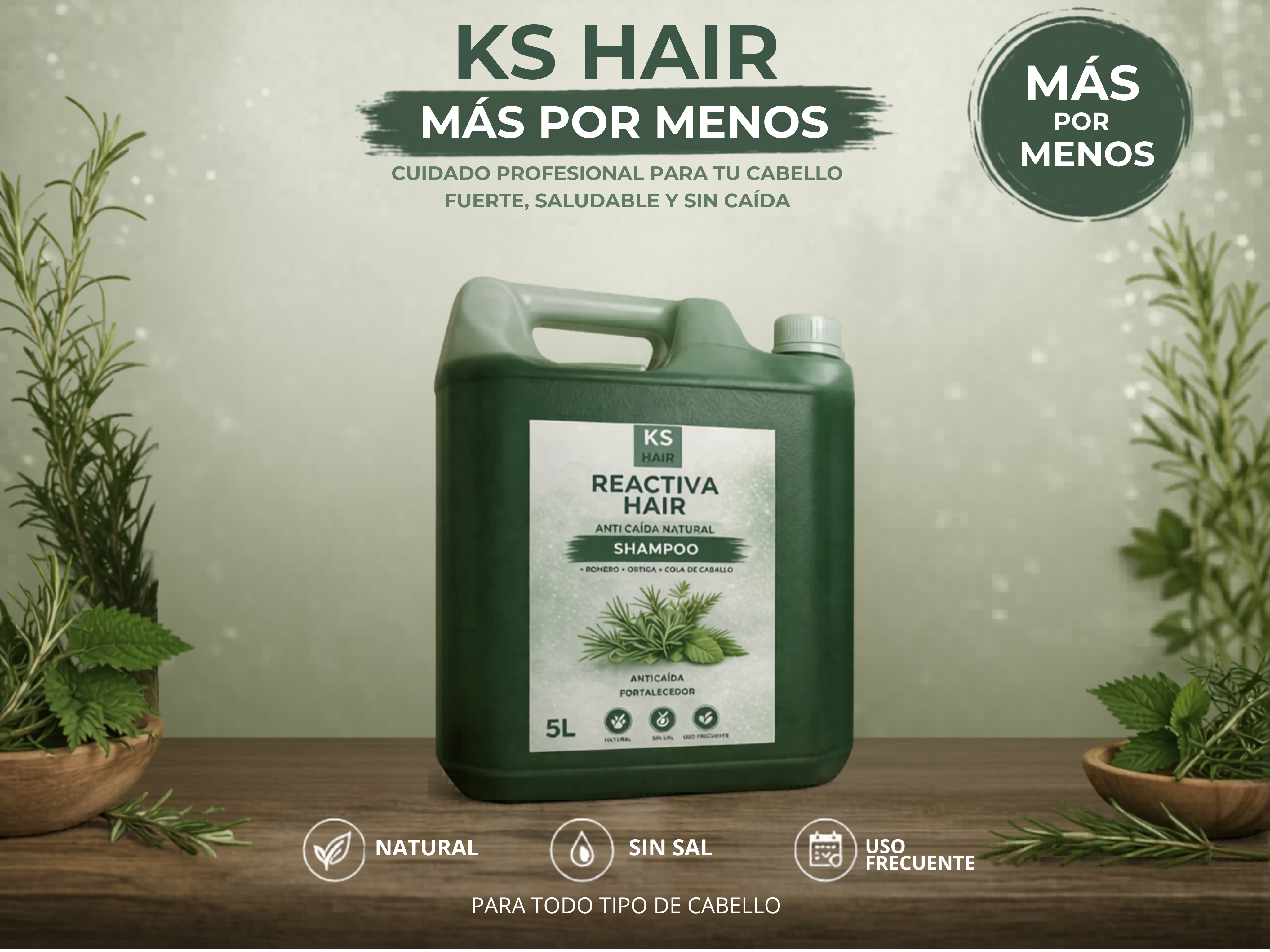 Bidón 5L Shampoo Anti Caída  1