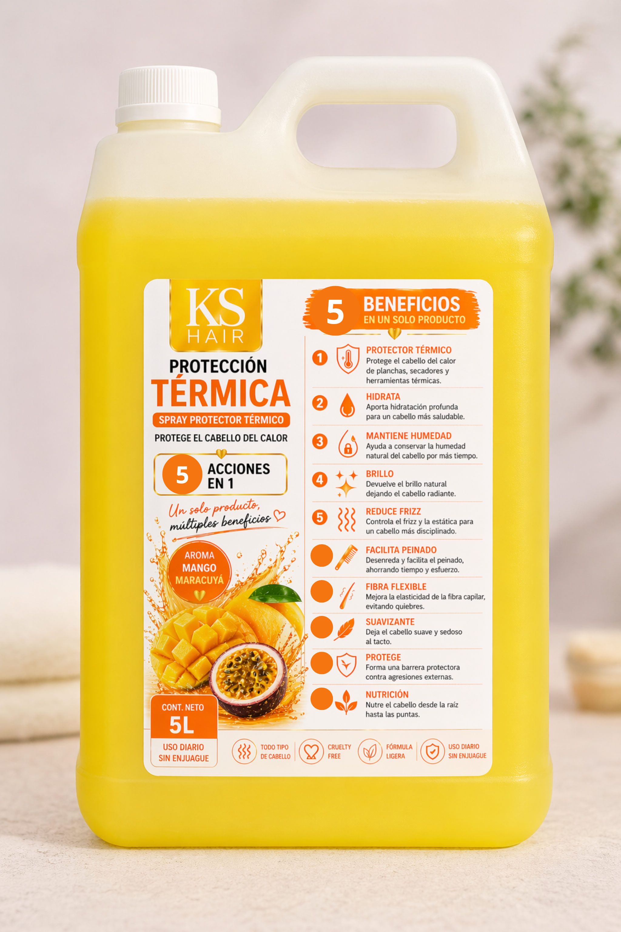 Protección Térmica 5EN1 Mango Maracuyá 5L 1