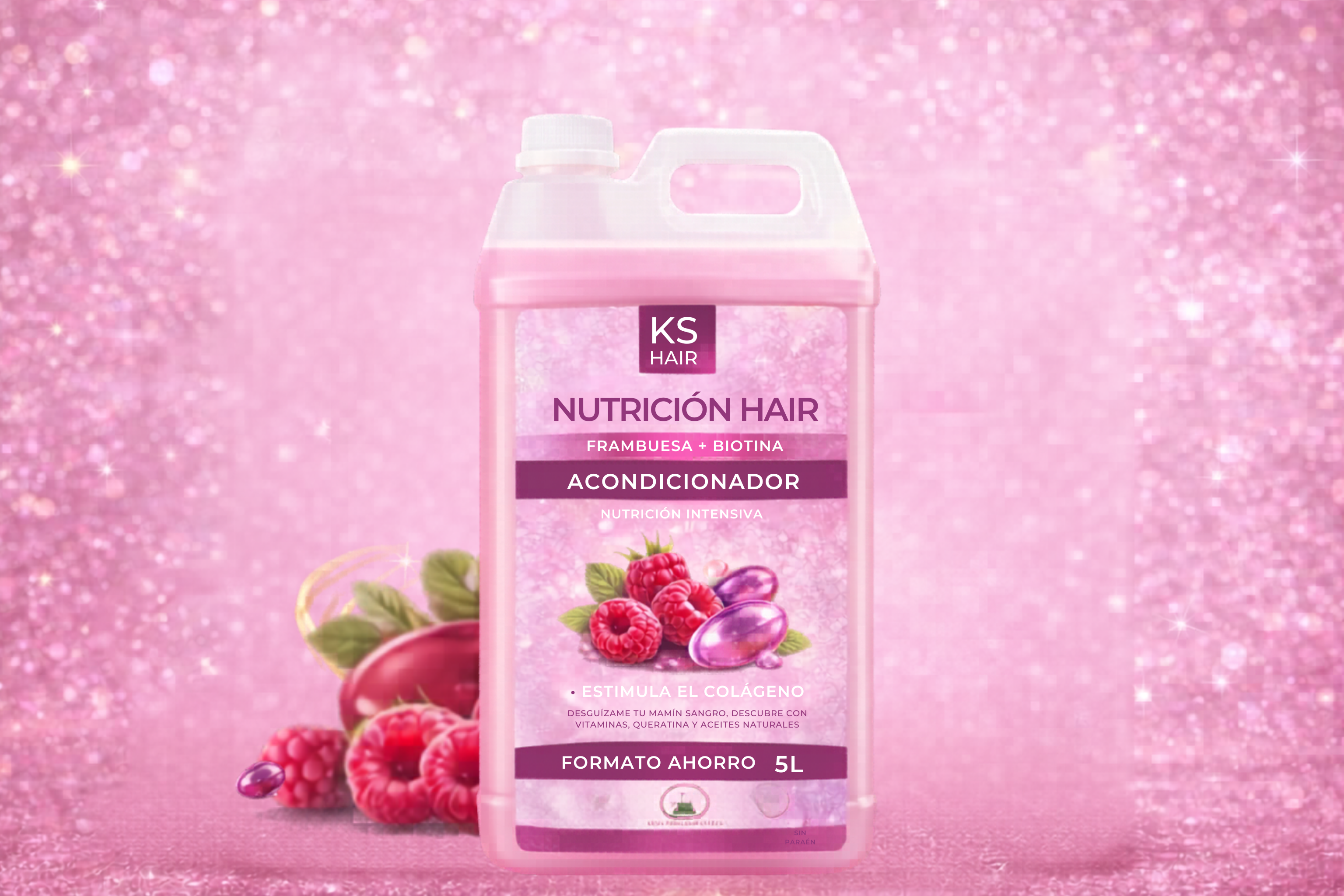 Acondicionador Frambuesa Biotina 5L  1