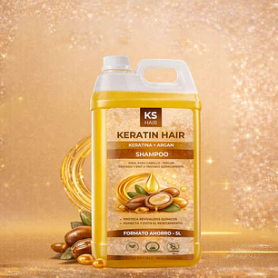 Shampoo Keratina Argán Tinturados 5L 