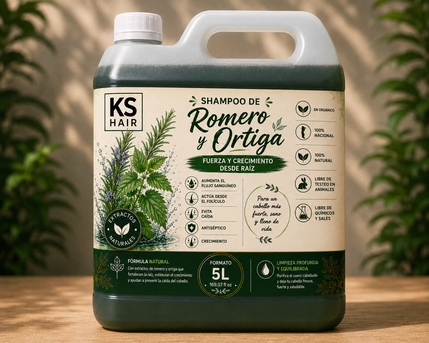  Shampoo Anti Caída Romero Ortiga 5L 1