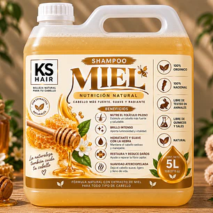 Shampoo Miel Nutrición Hidratación 5L 