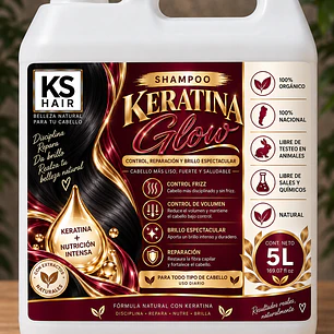 Shampoo Keratina Glow 5L 