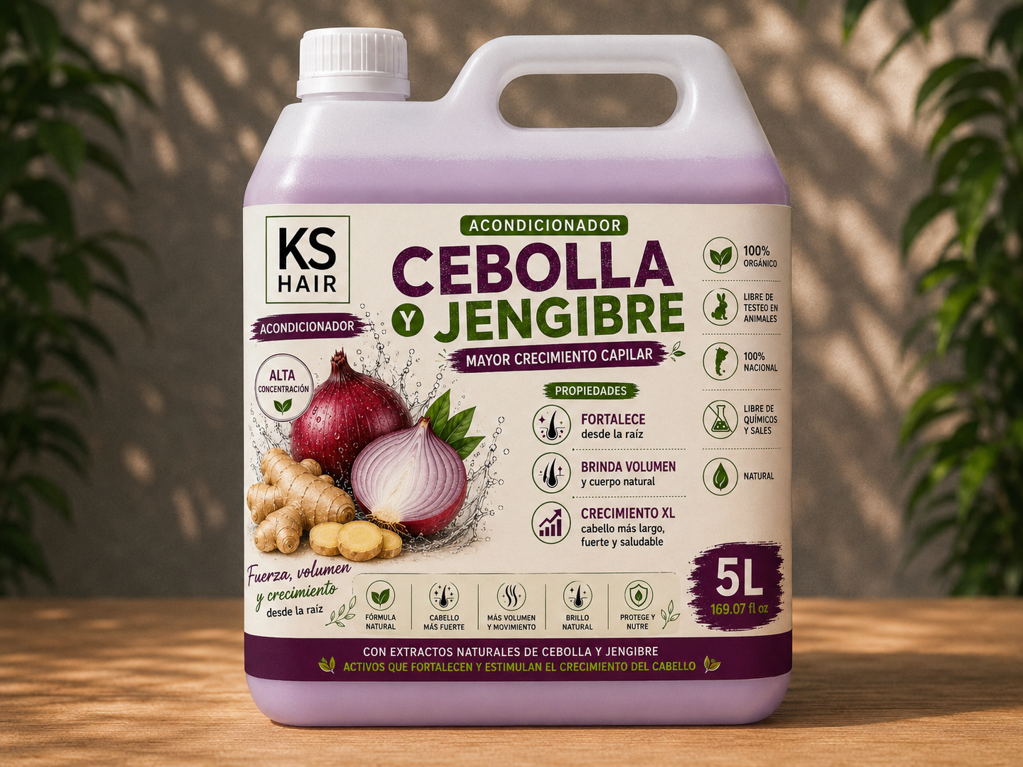 Acondicionador Cebolla Jengibre Crecimiento XXL 5L  1