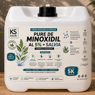 Mascarilla Recuperación Capilar Minoxidil Salvia Cabello Graso 5K 