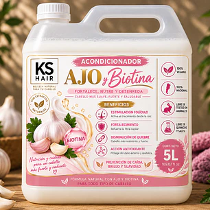 Acondicionador Prevención Caída  Ajo Biotina 5L 