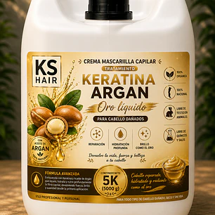 Mascarilla Tratamiento Keratina Argán Reparación 5K