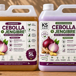 2 Bidones Cebolla Jengibre Crecimiento XXL 5L