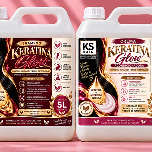 2 Bidones  Keratina Glow 5L