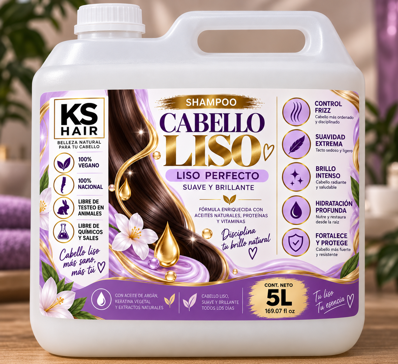 Shampoo Liso Perfecto 5L  1