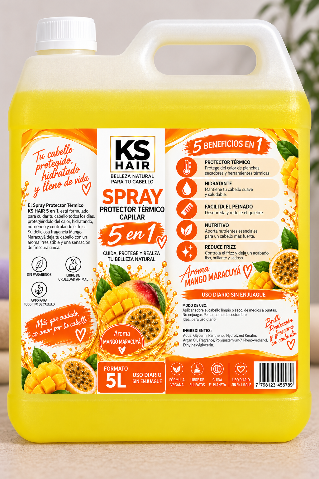 Protección Térmica 5EN1 Mango Maracuyá 5L 1