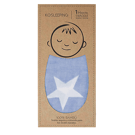 Swaddle bambú azul piedra