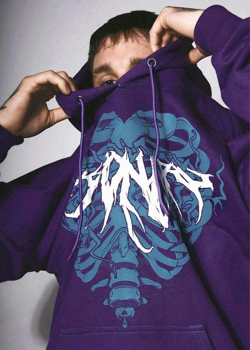 Hoodie Oversize Skeleton Logo 2