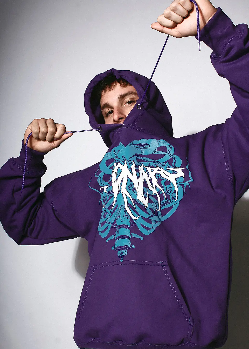 Hoodie Oversize Skeleton Logo 3