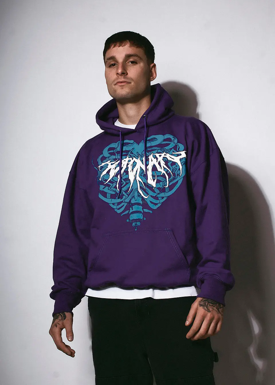 Hoodie Oversize Skeleton Logo 4