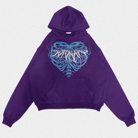 Hoodie Oversize Skeleton Logo