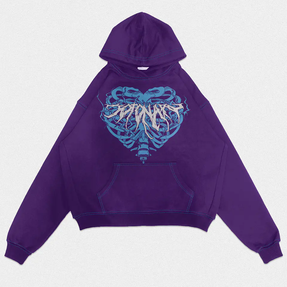 Hoodie Oversize Skeleton Logo 1