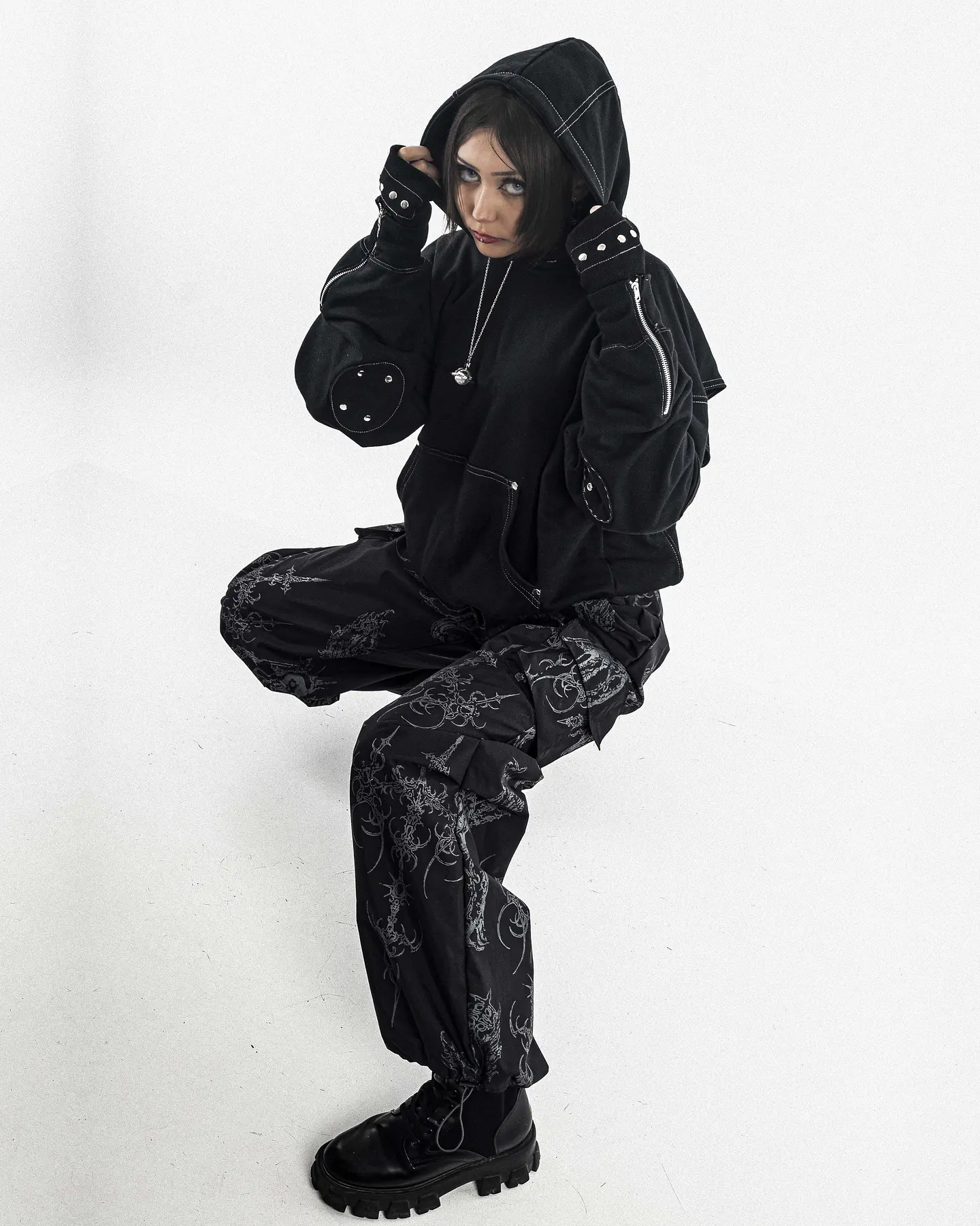 Ninja Hoodie (Medium Contrast) Oversize boxy 3