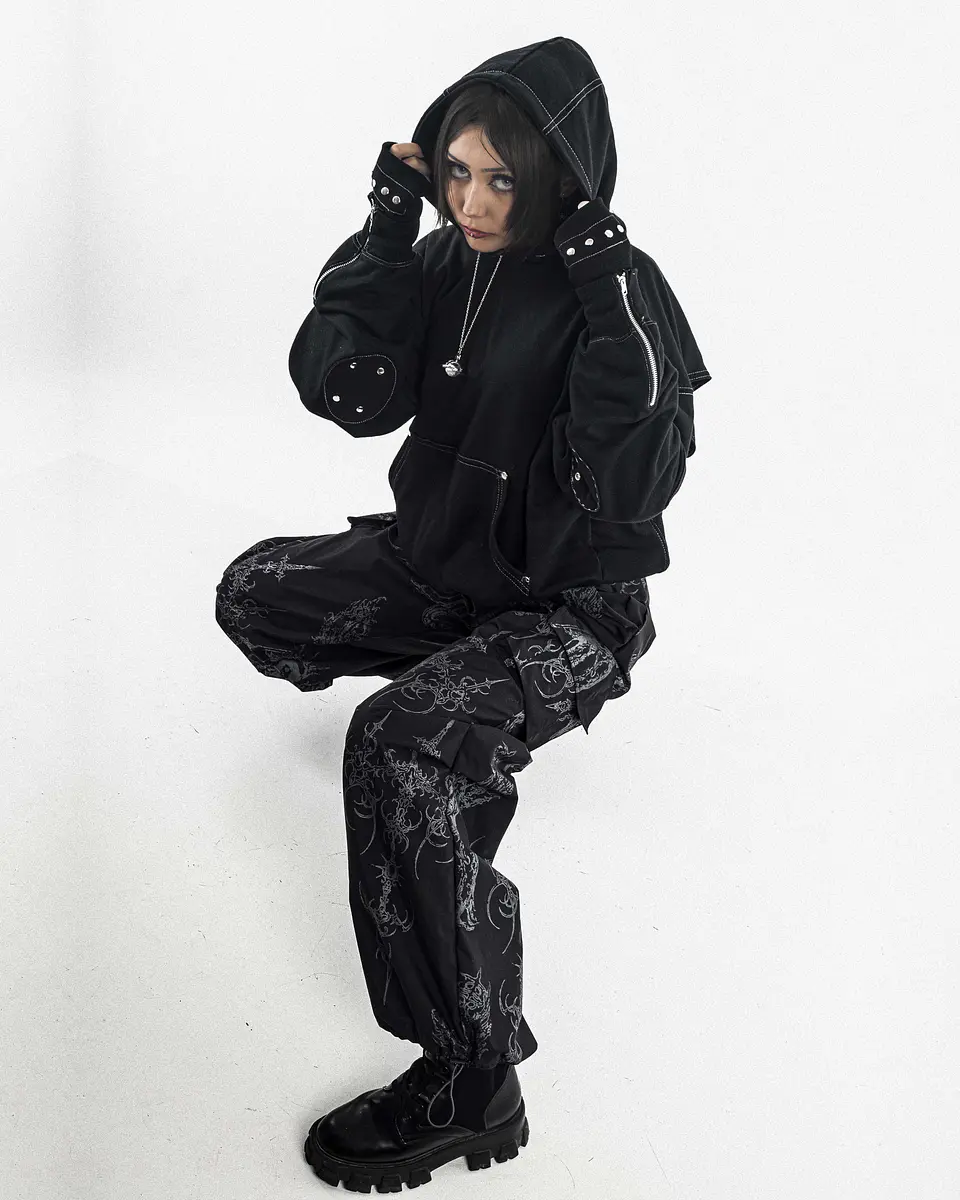 Ninja Hoodie (Medium Contrast) Oversize boxy 3