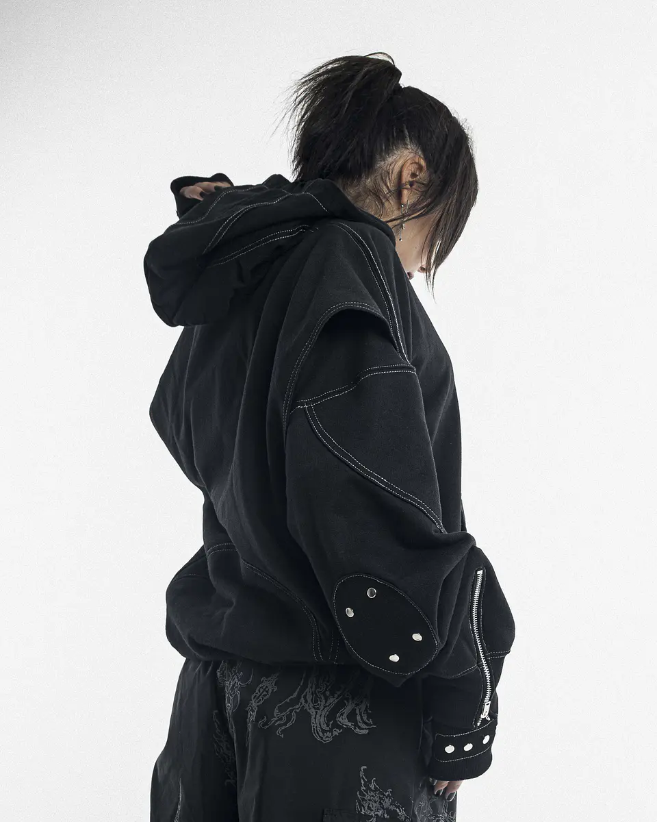 Ninja Hoodie (Medium Contrast) Oversize boxy 4
