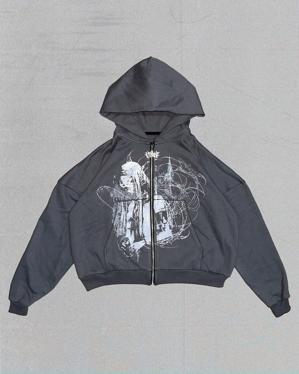 Hoodie BoxyFit zip up SLT2 1
