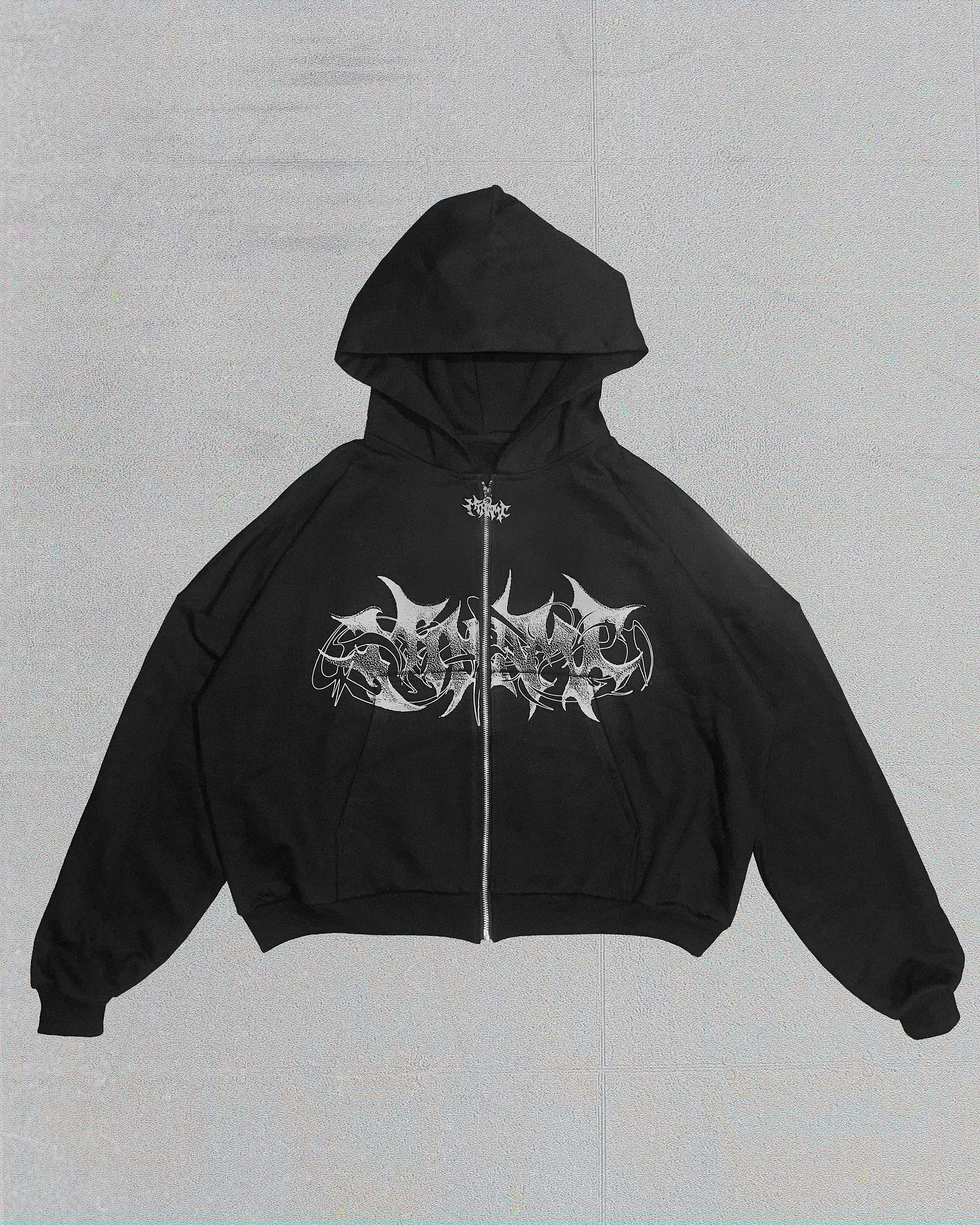 Hoodie BoxyFit zip up Logo 003 1