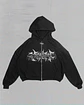 Hoodie BoxyFit zip up Logo 003 - Miniatura 1