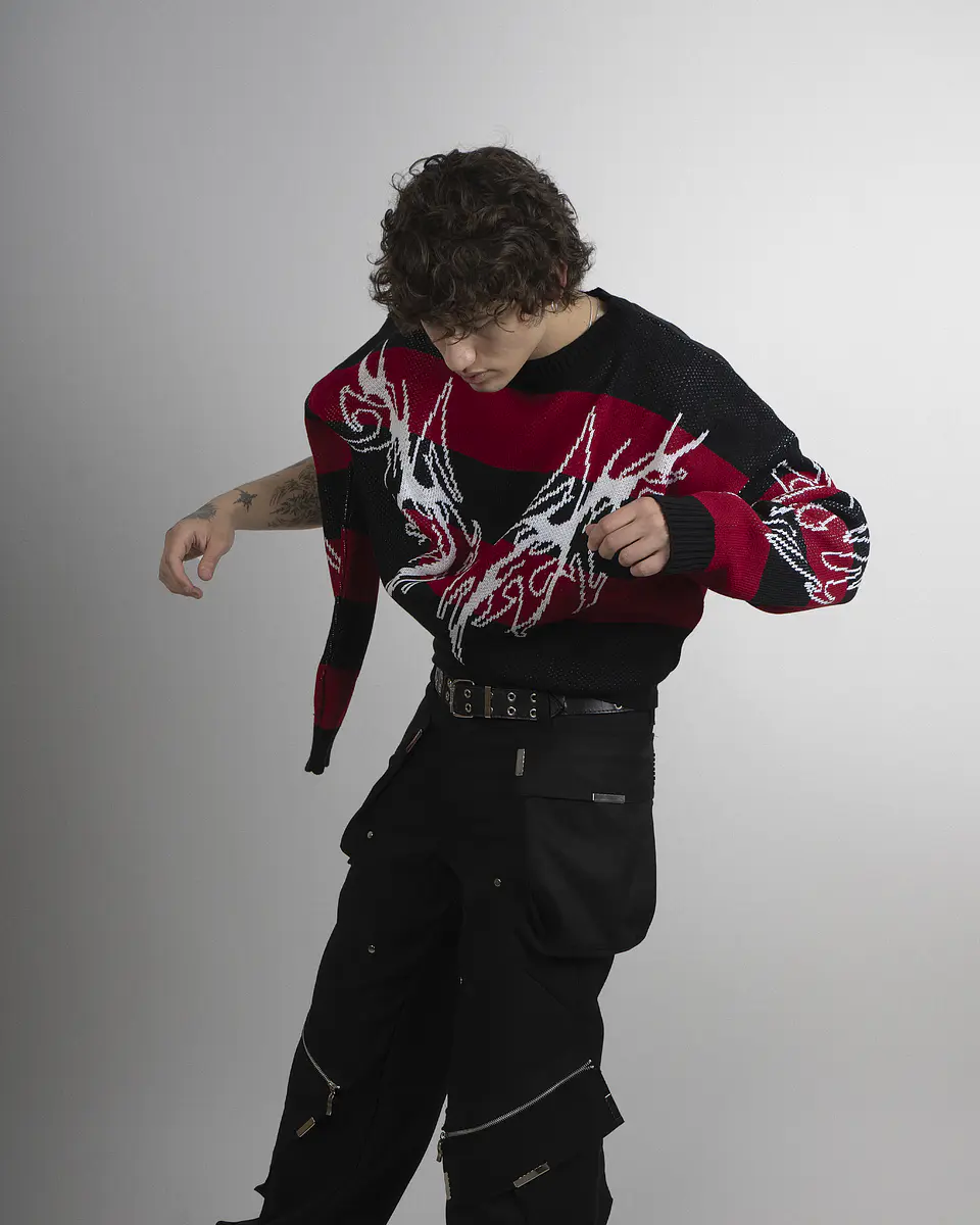  Sweater Lined Tribal Red Bullet 3