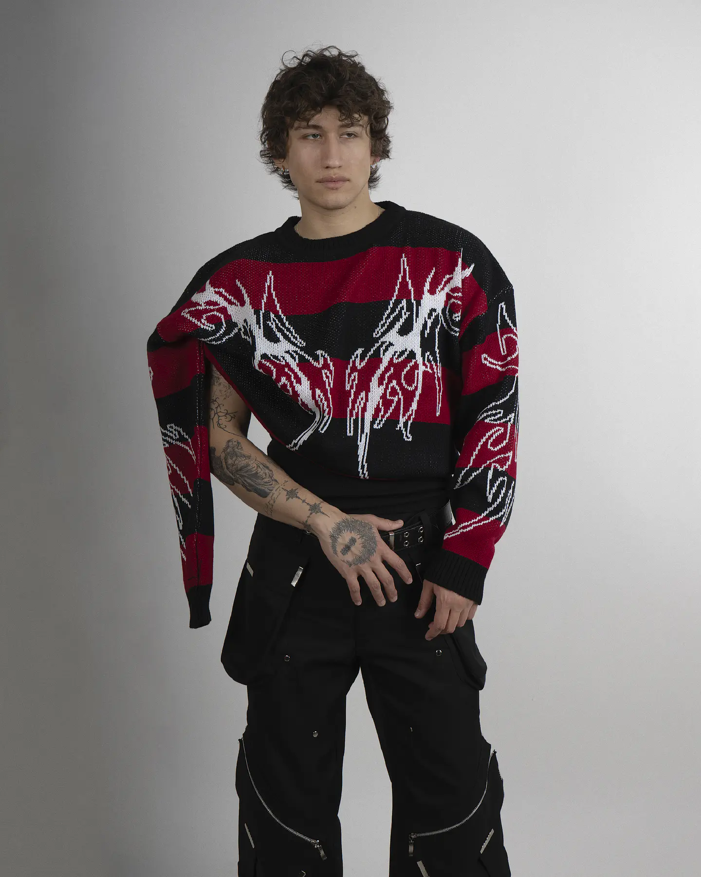  Sweater Lined Tribal Red Bullet 2